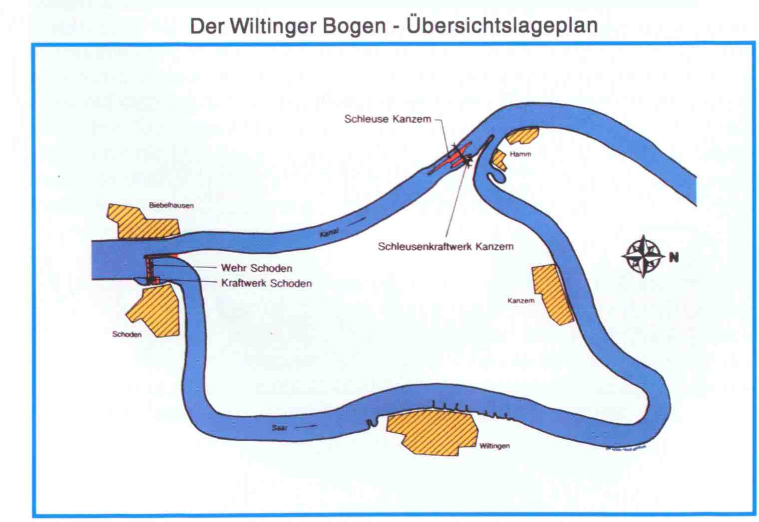Wiltinger Saar-Bogen, Kanal Biebelhausen - Kanzem